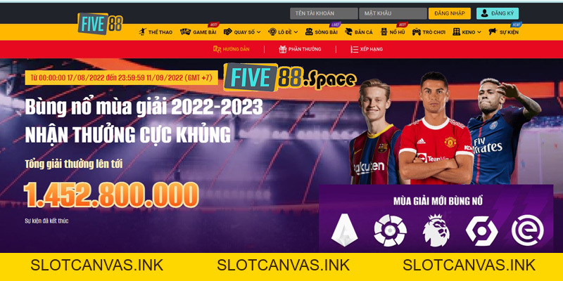 FIVE88 - Trang Chủ Chính Thức, Đăng Ký Nhận Thưởng 100K - SLOTCANVAS.INK