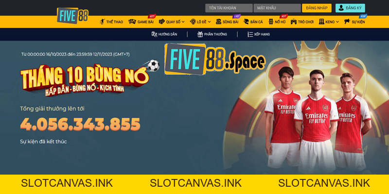 FIVE88 - Trang Chủ Chính Thức, Đăng Ký Nhận Thưởng 100K - SLOTCANVAS.INK